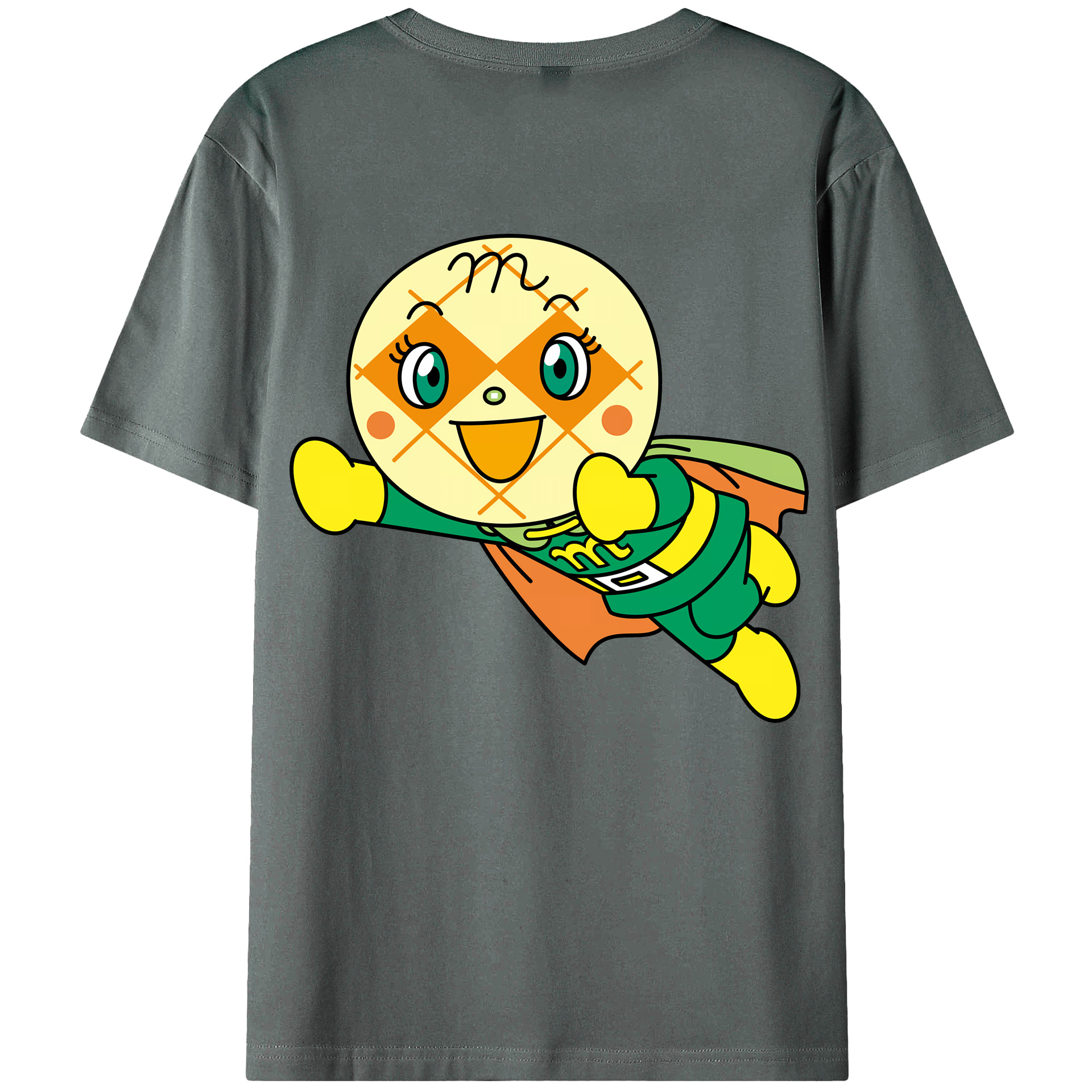 （画像用） アンパンマン Anpanman 綿100％ メンズ半袖Tシャツ（バックプリント） 通気性